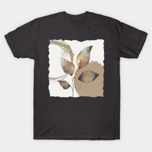 Botanical leaves neutral T-Shirt